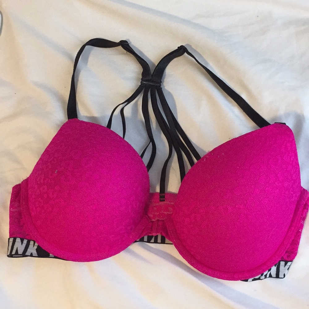 Pink bra